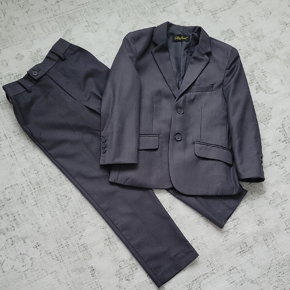 RAFAEL Charcoal Kids Suit Set